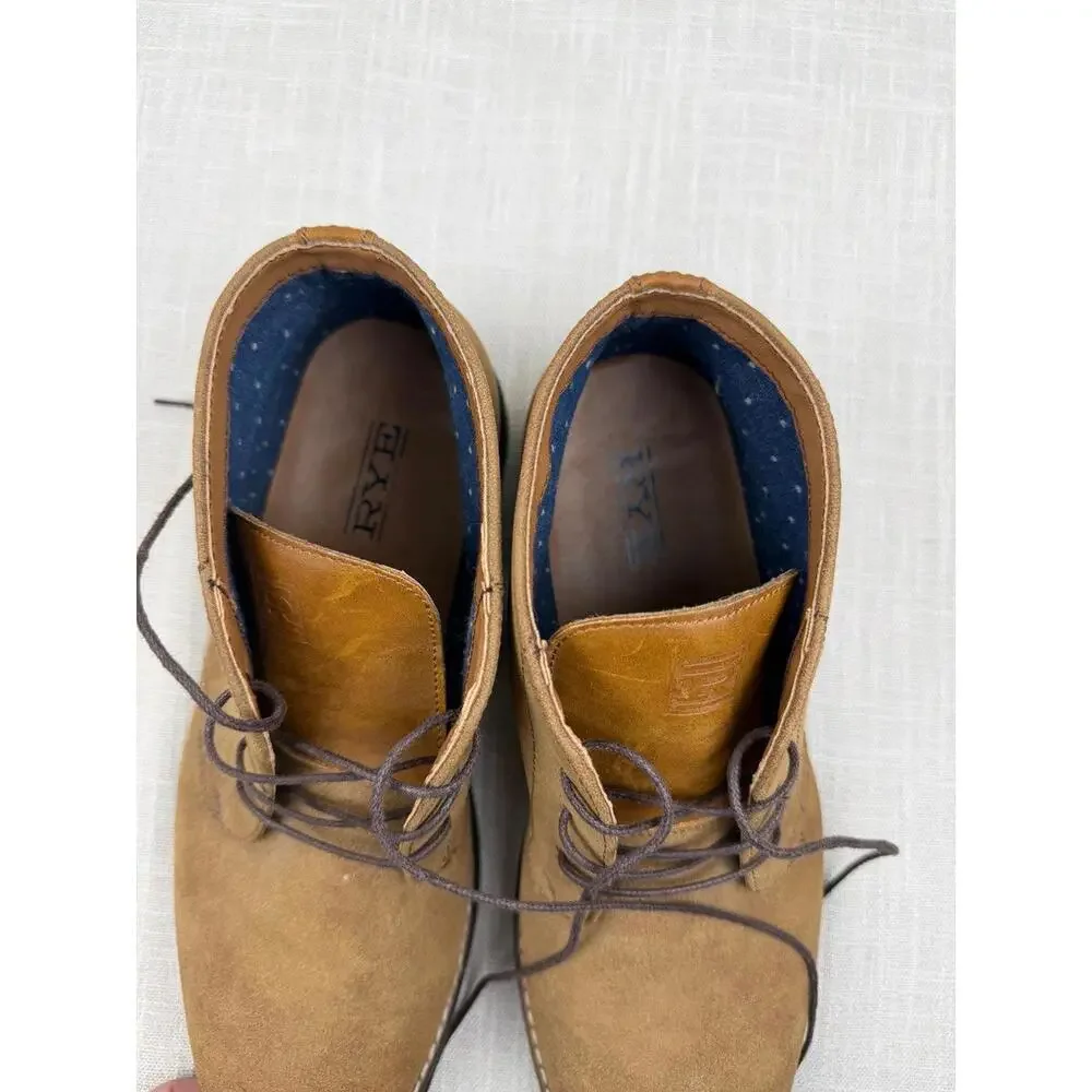 RYE Men's Brown Suede‎ Lace-Up Boots Size 9 US